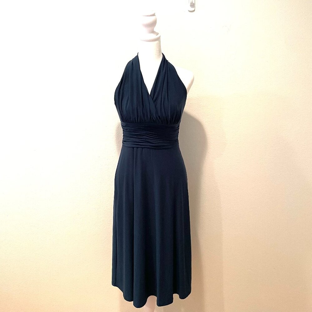 Evan Picone Cocktail Evening Dress Dark Green Petite Size 2P
